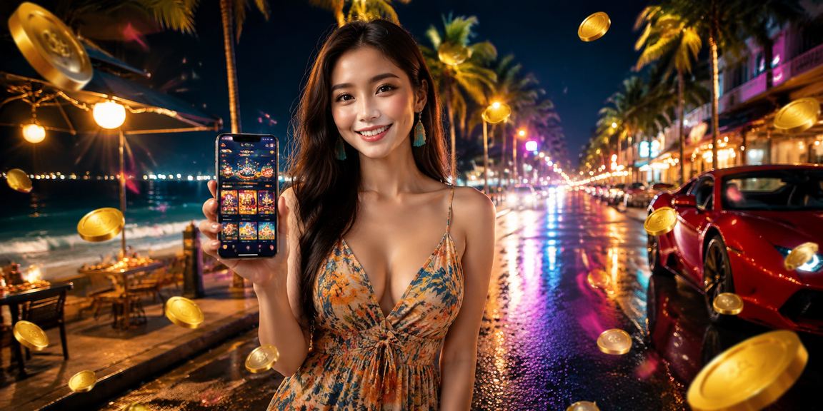 Người chơi đăng nhập tài khoản casino trên điện thoại tại bãi biển Mũi Né